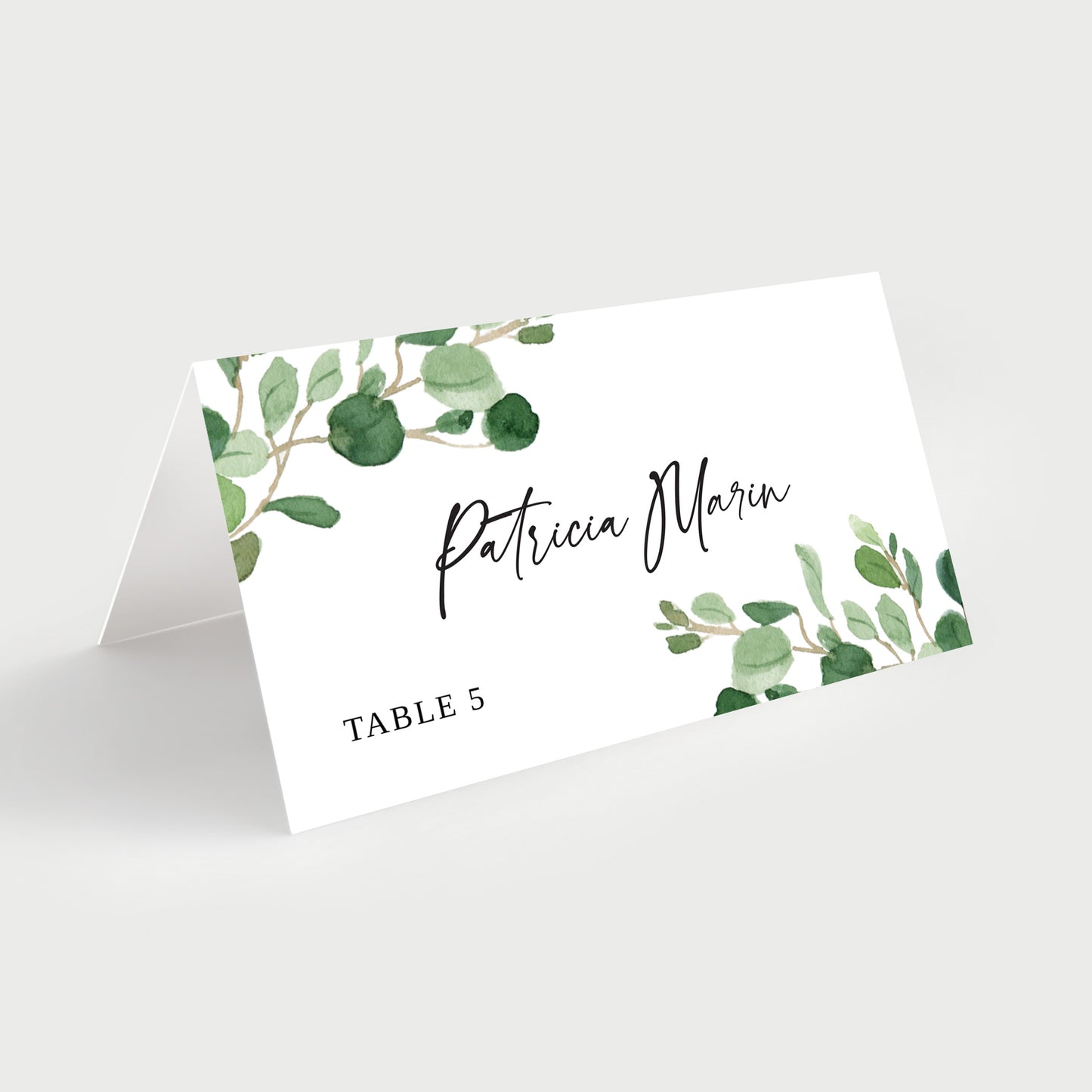 Greenery Place Cards