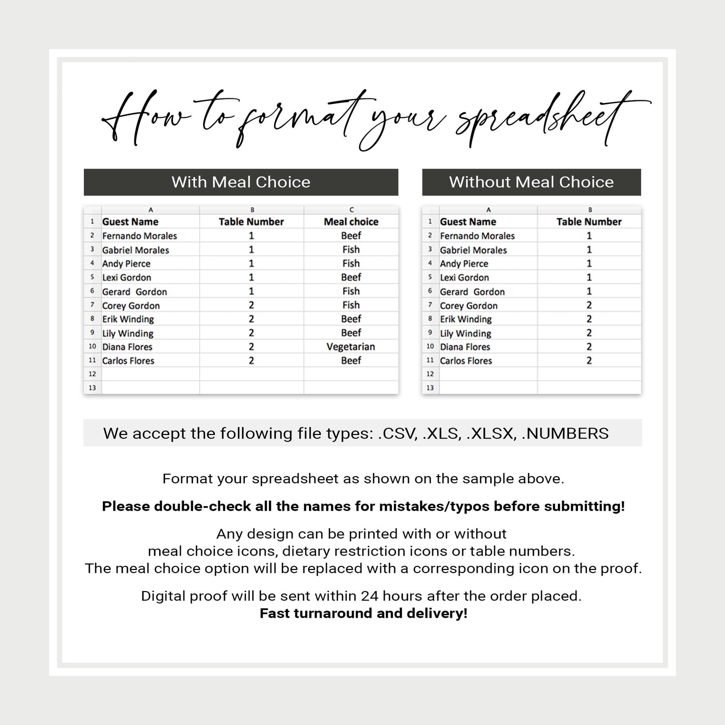 Party Place Cards