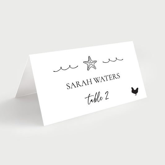 Beach Place Cards
