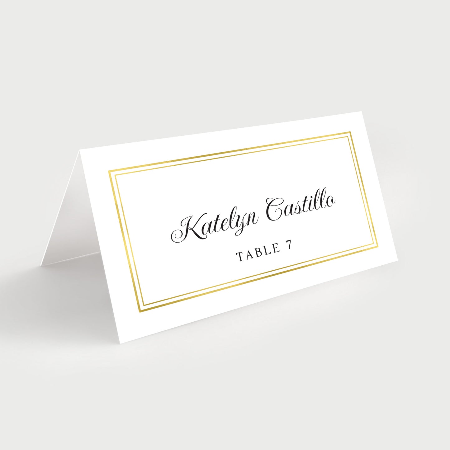 Gold Frame Place Cards