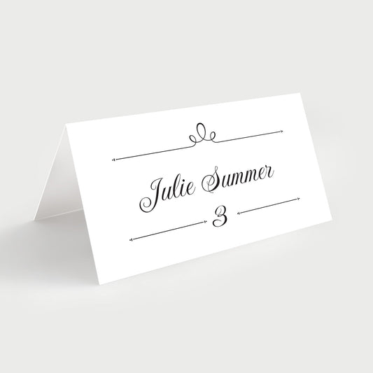 Classic Wedding Name Cards