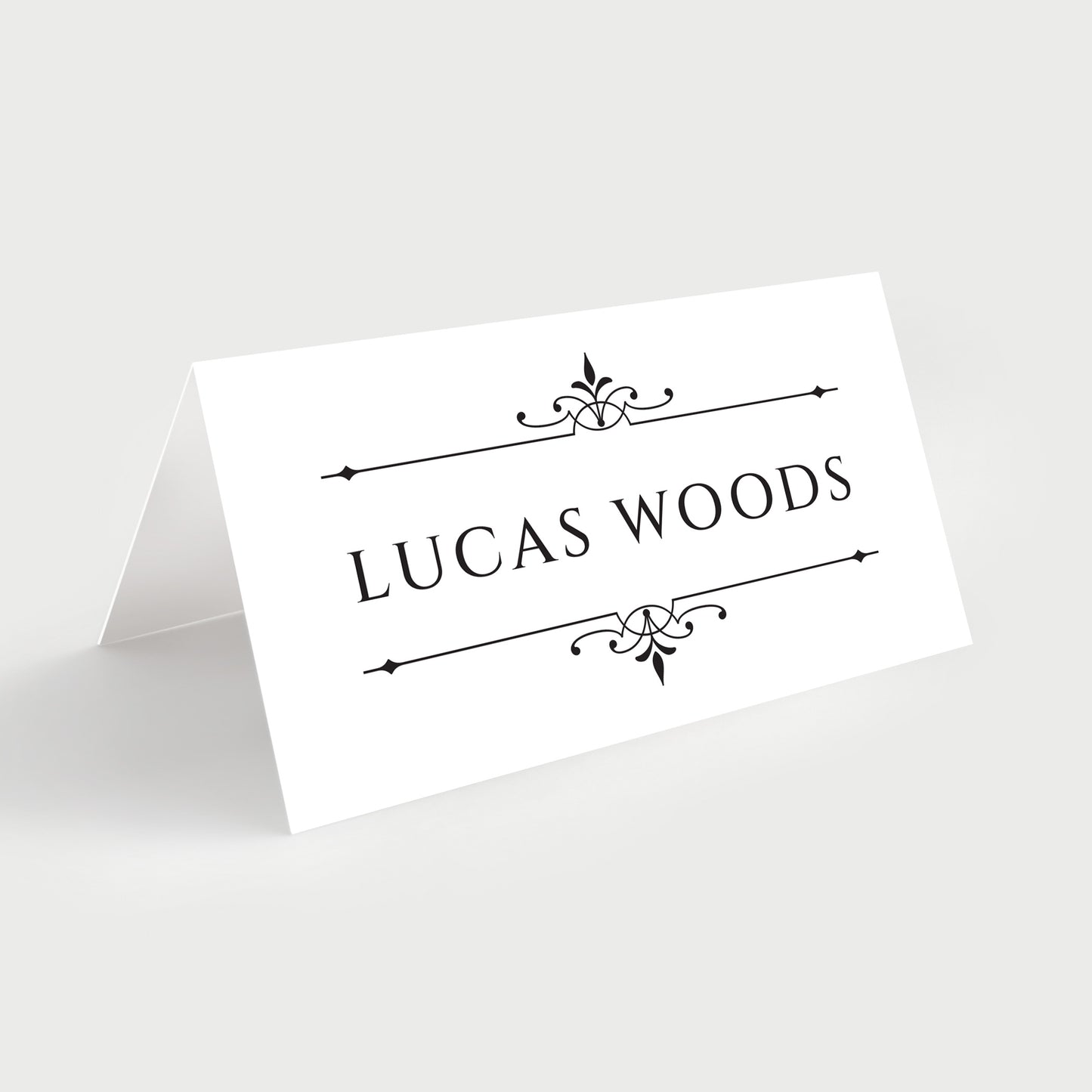 Folded Place Cards Personalized