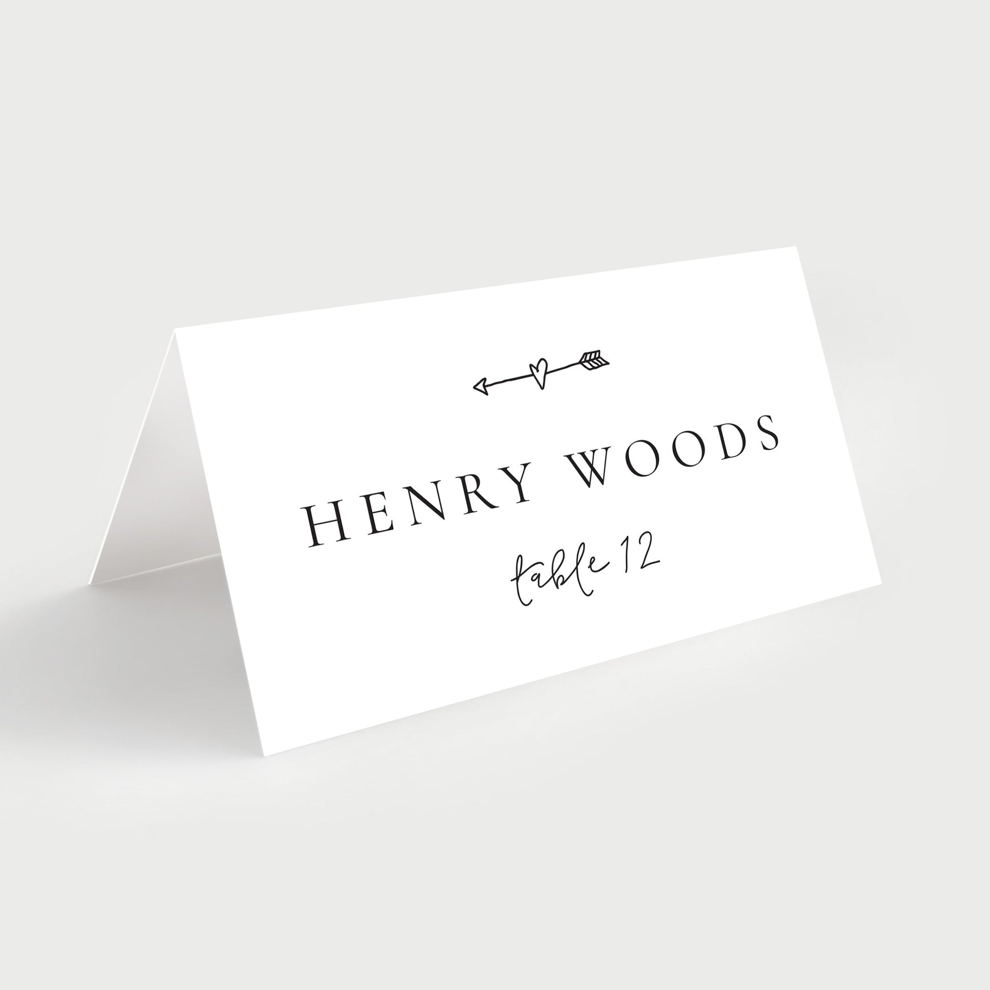 Tent Name Place Cards