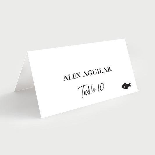 Personalized Tent Place Cards Printed