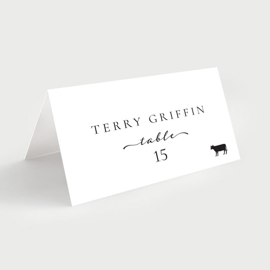 Wedding Name Cards Personalized