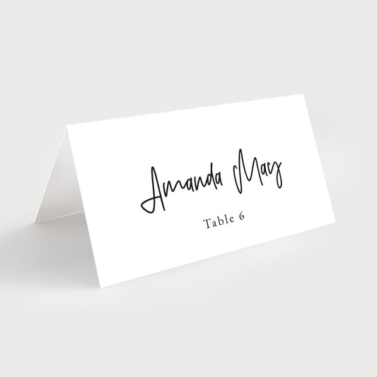 Simple Name Place Cards