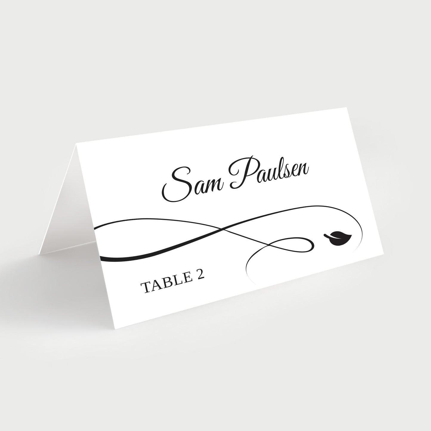 Elegant Place Cards tent