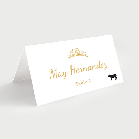 Quinceanera Place Cards